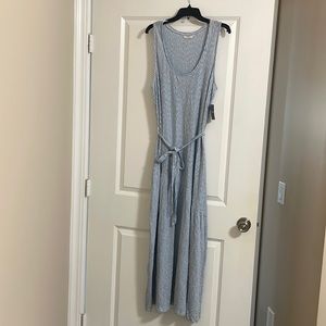 Lucky Brand lightweight knit seersucker maxi dress